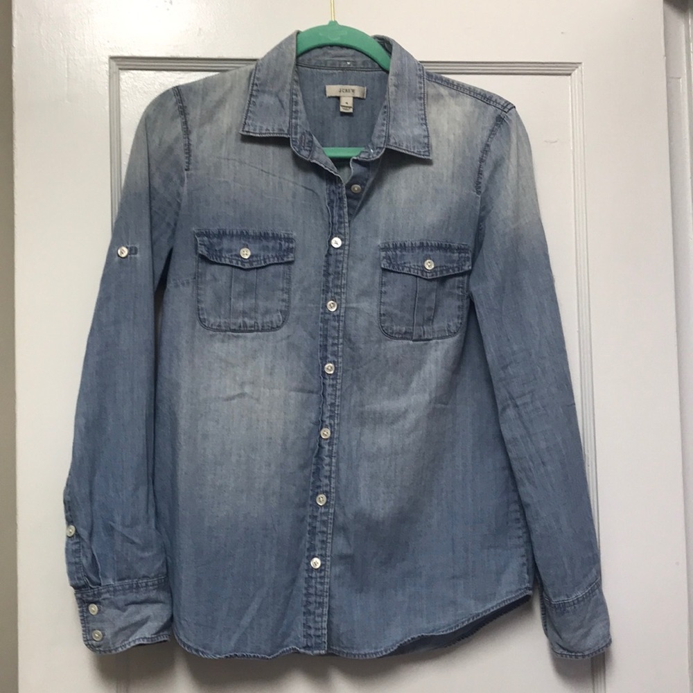 JCrew Chambray Top